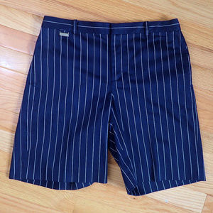 Ralph Lauren Navy/White Striped Bermuda Shorts